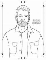 Chris Evans Coloring Pages Awesome Categories sketch template