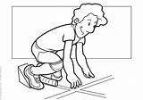Field Track Coloring Pages Print Sports sketch template