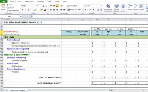 training  analysis template  excel tmp