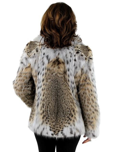 natural lynx fur jacket women s medium day furs