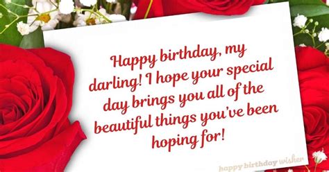 Happy Birthday To My Darling Wife Happy Birthday Wisher