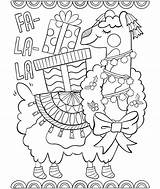 Llama Coloring Pages Christmas Crayola Pajama Drama Cute La Printable Lama Fa Color Birthday Holiday Party Llamas Happy Colouring Sheets sketch template