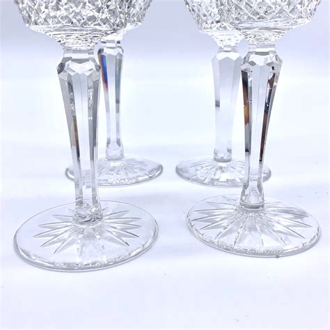 galway crystal royal irish claret wine glasses set of 4 etsy