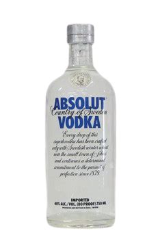 absolute vodka ml valinis