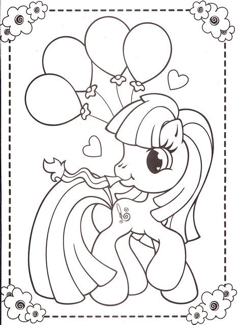 mobilehappy birthday   pony coloring pages coloring pages