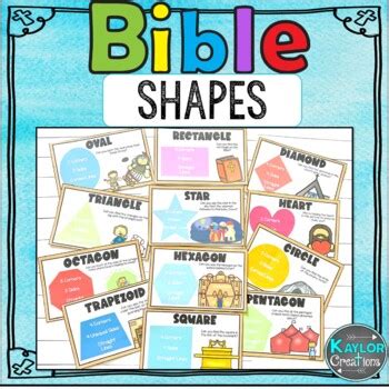 bible shapes shape poster shape cards preschool bulletin board  shapes