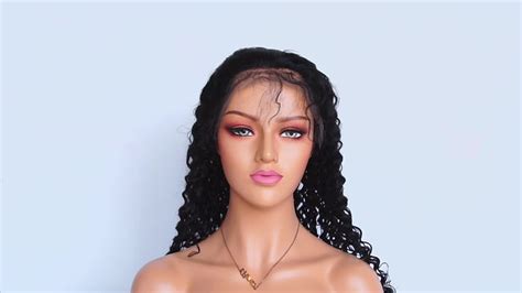 Ifiner Hot Selling Brazilian Virgin Human Hair Deep Curly Lace Front