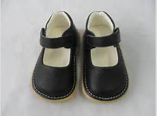 Baby Girls Toddler Black Squeaky Squeaking dress shoes mary jane style