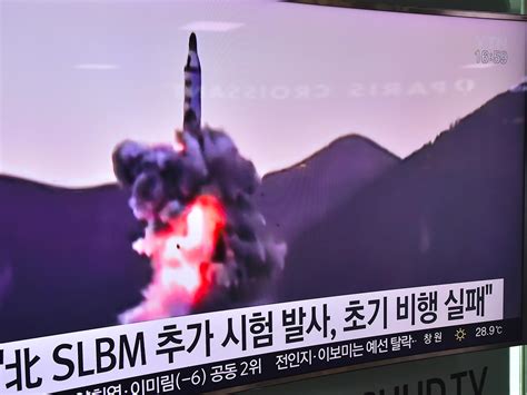 North Korea Test Fires Submarine Launched Ballistic Missile The