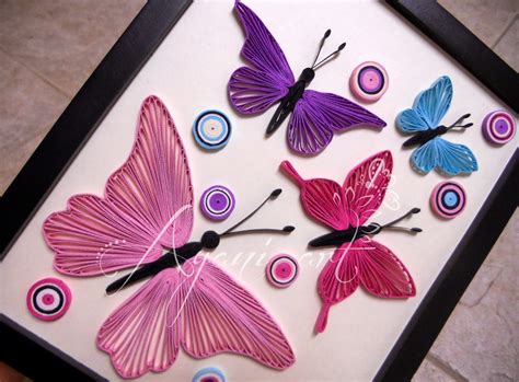 ayani art quilled butterflies