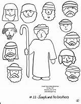 Joseph Coloring Pages Brothers His Bible Forgives Story Printable Crafts Clipart Sold Sheets Dreams Template Coat Egypt Sheet Clip Activities sketch template