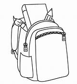 Backpacks sketch template