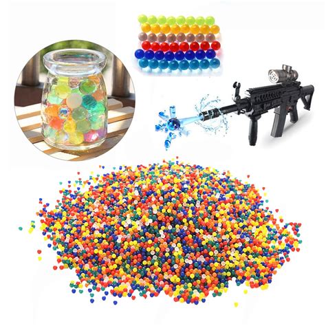 pcspcs colored orbeez soft crystal water paintball gun bullet grow water beads grow
