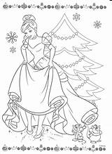 Coloring Pages Cinderella Princess Christmas Disney Adult Choose Board sketch template