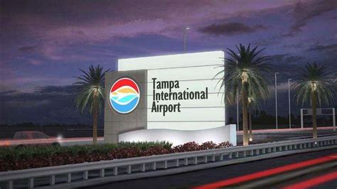 tampa international airports   feature  sign   times