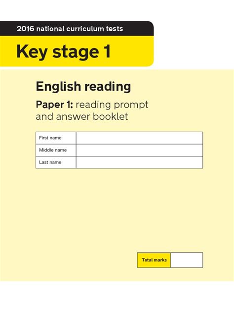 ks english reading paper  reading prompt  answer booklet pdfa