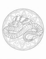Mandala Dragon Coloring Pages Mandalas Print Waffle Adults Year Printable Chinese Color Difficult Adult If Waffles Animals Colouring Alas Worries sketch template