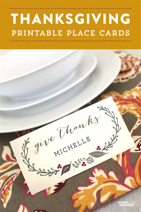 printable thanksgiving place cards