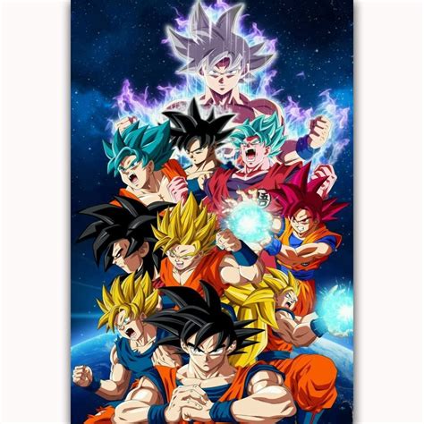 Mq3796 Hot Goku Super All Forms Dragon Ball Japan Anime