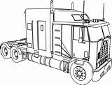 Coloring Pages Kenworth Trailer Tractor Printable Color Getcolorings Print sketch template