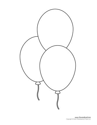 printable balloon template birthday printables