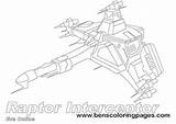 Coloring Raptor Interceptor Eve Online sketch template