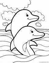 Dolphin Coloring4free sketch template