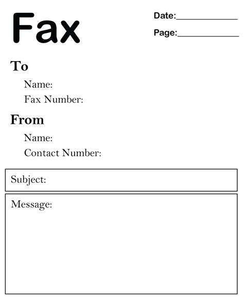 fax cover sheet templates addictionary