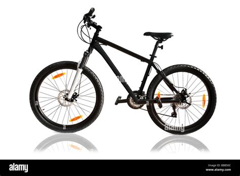 black bike isolated stock photo alamy