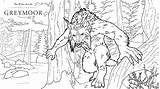 Greymoor Pages Werewolf sketch template