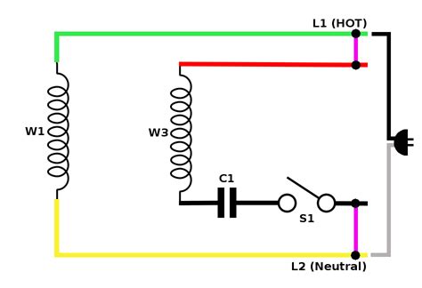 general electric motor capacitor wiring