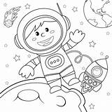 Astronauta Astronaut Space Espacio Astronaute Astronautas Planeten Malbuch Astronauts Infantis Foguete Crianças sketch template