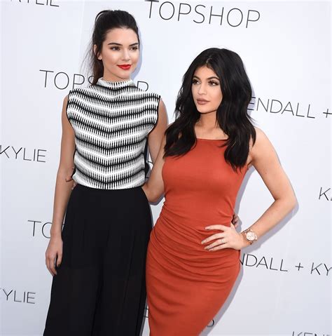 kendall and kylie jenner at topshop collection launch