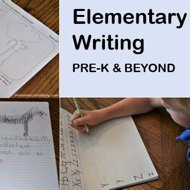 elementary writing  homeschool daily