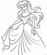 Ariel Coloring Pages Mermaid Little Print Girls Disney Princess Choose Board sketch template
