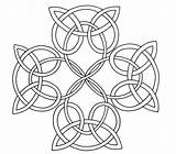 Coloring Celtic Cross Comments Knot sketch template