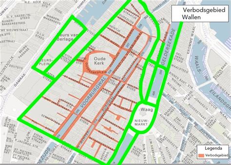 Amsterdam Red Light District Tour Ban Area Map 1 April 2020amsterdam