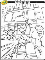 Coloring Firefighter Crayola Fire Pages Firefighters Sheets Color Kids Printable Sam Drawing Thank Fighting Fireman Colouring Feuerwehrmann Truck Cartoon Firemen sketch template