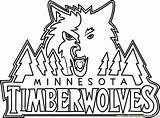 Coloring Timberwolves Minnesota Nba Pages Sports Coloringpages101 Color Printable Pdf sketch template