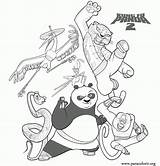 Panda Fu Kung Coloring Drawing Pages Tigress Furious Five Po Characters Sketch Printable Viper Colouring Draw Print Book Monkey Master sketch template