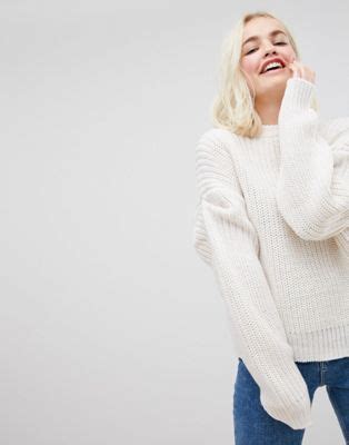 asos oversized sweater  pleat sleeve detail asos