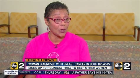 Woman Diagnosed With Breast Cancer In Both Breasts Youtube
