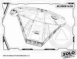 Coloring Falcon Millennium Star Wars Pages Solo Printable Millenium Sheets Activities Kids Sheet Activity sketch template