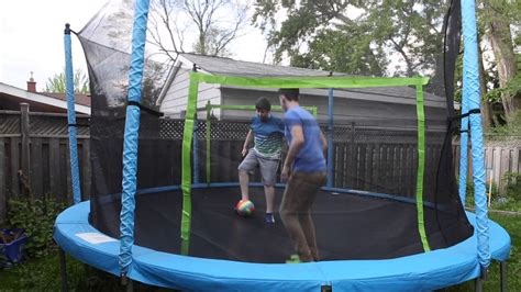 insane trampoline soccer challenge youtube