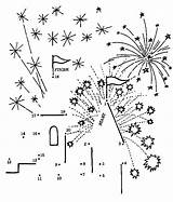 Dot Dots Connect Sheets Coloring Kids Activity Printable Pages Fireworks Print Vuurwerk General Easy Search Bluebonkers Afbeeldingen Puzzle Connection Making sketch template