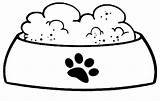 Bowl Dog Clipart Food Color Pencil Wikiclipart Clipground Recent sketch template
