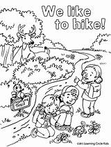 Coloring Pages Camping Printable Summer Hiking Fun Hikers Preschool Kids Friends Print Template Find Choose Board Templates Reader Bee sketch template