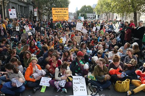Extinction Rebellion Mothers Stage Mass Breastfeeding Daily Mail Online