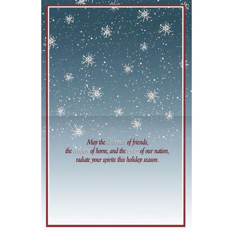 Patriotic Holiday Boxed Christmas Card By Susan Winget