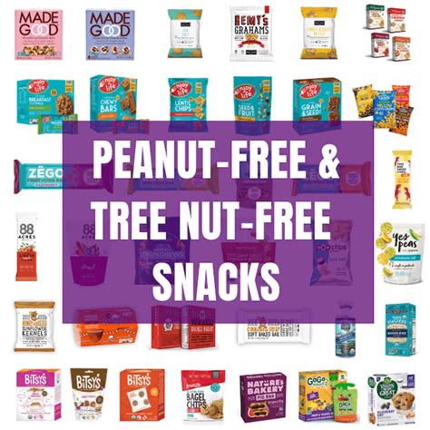 peanut  tree nut  packaged snacks